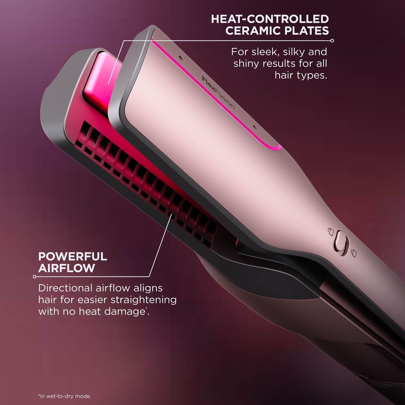 Buy Shark,Shark FlexFusion Multi-Styler (HD652SUK) – Hair Dryer & Ceramic Straightener with 5 Attachments, No Heat Damage, Scalp Shield & Storage Case – Cosmic Blush - Gadcet UK | UK | London | Scotland | Wales| Near Me | Cheap | Pay In 3 | Hair Styling Tools